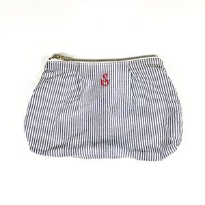 Mark and Graham Seersucker Initial S Cosmetic Bag